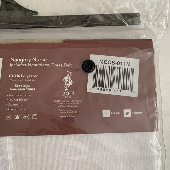 Naughty Nurse Costume Medium Halloween Cosplay New - Picture 3 of 6